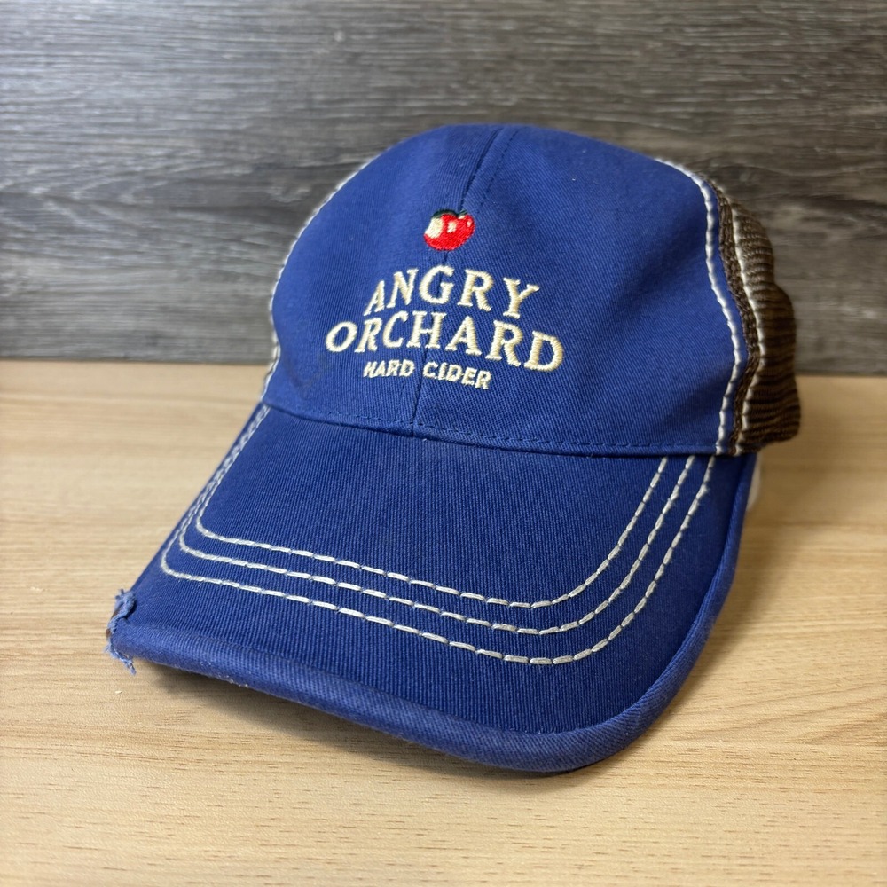 Angry Orchard Hat Cap Snapback Blue Hard Cider Adjustable